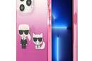 Karl Lagerfeld Gradient Ikonik Karl & Choupette - Etui iPhone 13 Pro (r - zdjęcie 1