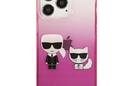 Karl Lagerfeld Gradient Ikonik Karl & Choupette - Etui iPhone 13 Pro (r - zdjęcie 3