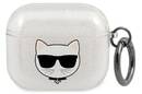 Karl Lagerfeld Choupette Head Glitter - Etui AirPods 3 (srebrny) - zdjęcie 1