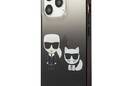 Karl Lagerfeld Gradient Ikonik Karl & Choupette - Etui iPhone 13 Pro (czarny) - zdjęcie 2