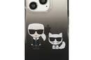Karl Lagerfeld Gradient Ikonik Karl & Choupette - Etui iPhone 13 Pro (czarny) - zdjęcie 3