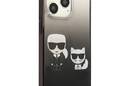 Karl Lagerfeld Gradient Ikonik Karl & Choupette - Etui iPhone 13 Pro (czarny) - zdjęcie 4