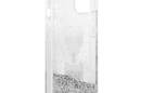 Karl Lagerfeld Liquid Glitter Karl & Choupette Head - Etui iPhone 13 mini (srebrny) - zdjęcie 7