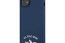 US Polo Assn Silicone Logo - Etui iPhone 13 mini (granatowy) - zdjęcie 2