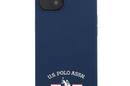 US Polo Assn Silicone Logo - Etui iPhone 13 mini (granatowy) - zdjęcie 3