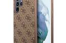 Guess 4G Metal Gold Logo - Etui Samsung Galaxy S22 Ultra (bršzowy) - zdjęcie 6