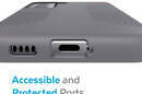 Speck Presidio2 Grip - Etui Samsung Galaxy S22+ z powłokš MICROBAN (Graphite Grey/Black) - zdjęcie 5