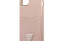 Guess Saffiano Double Card Triangle - Etui iPhone 13 (r - zdjęcie 6