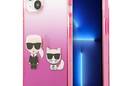 Karl Lagerfeld Gradient Ikonik Karl & Choupette - Etui iPhone 13 mini (r - zdjęcie 1