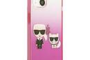 Karl Lagerfeld Gradient Ikonik Karl & Choupette - Etui iPhone 13 mini (r - zdjęcie 4