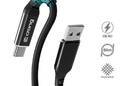 Crong Armor Link - Kabel 60W PD 3A USB-A do USB-C 150cm (czarny) - zdjęcie 1