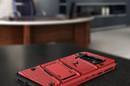 Zizo Bolt Cover - Pancerne etui Samsung Galaxy S10e ze szkłem 9H na ekran + podstawka & uchwyt do paska (Red/Black) - zdjęcie 8
