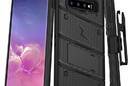 Zizo Bolt Cover - Pancerne etui Samsung Galaxy S10 oraz podstawka & uchwyt do paska (Black/Black) - zdjęcie 2