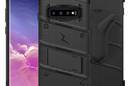 Zizo Bolt Cover - Pancerne etui Samsung Galaxy S10 oraz podstawka & uchwyt do paska (Black/Black) - zdjęcie 5