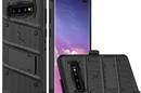 Zizo Bolt Cover - Pancerne etui Samsung Galaxy S10+ oraz podstawka & uchwyt do paska (Black/Black) - zdjęcie 2