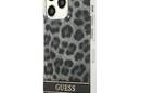 Guess Leopard Electro Stripe - Etui iPhone 13 Pro (Grey) - zdjęcie 2