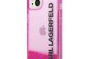 Karl Lagerfeld Liquid Glitter Translucent Elongated Logo Case  - zdjęcie 2