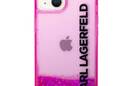 Karl Lagerfeld Liquid Glitter Translucent Elongated Logo Case  - zdjęcie 3