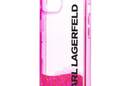 Karl Lagerfeld Liquid Glitter Translucent Elongated Logo Case  - zdjęcie 6
