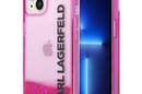 Karl Lagerfeld Liquid Glitter Translucent Elongated Logo Case  - zdjęcie 1