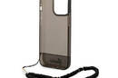 Guess Translucent Pearl Strap - Etui iPhone 14 Pro (czarny) - zdjęcie 7