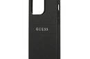 Guess Saffiano Metal Logo Stripes - Etui iPhone 14 Pro (czarny) - zdjęcie 6