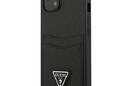 Guess Saffiano Double Card Triangle - Etui iPhone 13 mini (czarny) - zdjęcie 2