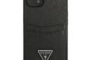 Guess Saffiano Double Card Triangle - Etui iPhone 13 mini (czarny) - zdjęcie 3