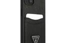 Guess Saffiano Double Card Triangle - Etui iPhone 13 mini (czarny) - zdjęcie 4