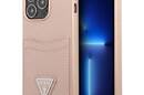 Guess Saffiano Double Card Triangle - Etui iPhone 13 Pro (r - zdjęcie 1