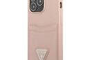 Guess Saffiano Double Card Triangle - Etui iPhone 13 Pro (r - zdjęcie 2