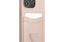 Guess Saffiano Double Card Triangle - Etui iPhone 13 Pro (r - zdjęcie 4