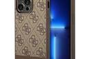 Guess 4G Bottom Stripe Metal Logo Collection - Etui iPhone 14 Pro Max (br - zdjęcie 1
