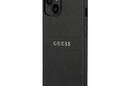 Guess Saffiano Metal Logo Stripes - Etui iPhone 14 Plus (czarny) - zdjęcie 2