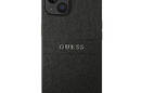 Guess Saffiano Metal Logo Stripes - Etui iPhone 14 Plus (czarny) - zdjęcie 3
