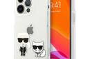Karl Lagerfeld Ikonik & Choupette - Etui iPhone 13 Pro Max (przezroczysty) - zdjęcie 1
