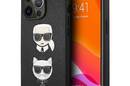 Karl Lagerfeld Saffiano Karl & Choupette Embossed Heads - Etui iPhone 13 Pro (czarny) - zdjęcie 1