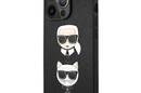 Karl Lagerfeld Saffiano Karl & Choupette Embossed Heads - Etui iPhone 13 Pro (czarny) - zdjęcie 2
