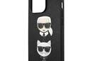 Karl Lagerfeld Saffiano Karl & Choupette Embossed Heads - Etui iPhone 13 Pro (czarny) - zdjęcie 6