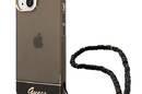 Guess Translucent Pearl Strap - Etui iPhone 14 Plus (czarny) - zdjęcie 1