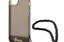 Guess Translucent Pearl Strap - Etui iPhone 14 Plus (czarny) - zdjęcie 5