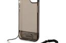 Guess Translucent Pearl Strap - Etui iPhone 14 Plus (czarny) - zdjęcie 6