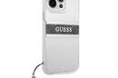 Guess 4G Stripe Grey Charm - Etui iPhone 13 Pro (przezroczysty) - zdjęcie 4