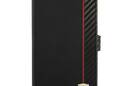 Ferrari Booktype On Track Carbon Stripe - Etui iPhone 13 mini (czarny) - zdjęcie 2