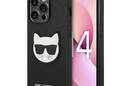 Karl Lagerfeld Saffiano Choupette Head Patch Case - Etui iPhone 14 Pro Max (czarny) - zdjęcie 1