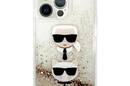Karl Lagerfeld Liquid Glitter Karl & Choupette Head - Etui iPhone 13 Pro Max (z - zdjęcie 3
