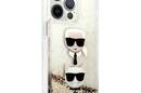 Karl Lagerfeld Liquid Glitter Karl & Choupette Head - Etui iPhone 13 Pro Max (z - zdjęcie 4