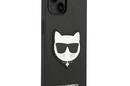 Karl Lagerfeld Saffiano Choupette Head Patch Case - Etui iPhone 14 Plus (czarny) - zdjęcie 4