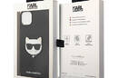 Karl Lagerfeld Saffiano Choupette Head Patch Case - Etui iPhone 14 Plus (czarny) - zdjęcie 8