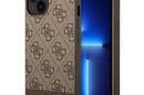 Guess 4G Bottom Stripe Metal Logo Collection - Etui iPhone 14 Plus (br - zdjęcie 1